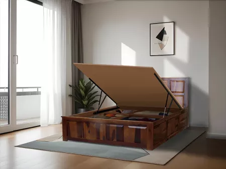 Alexa Queen Bed with Hydraulic Storage